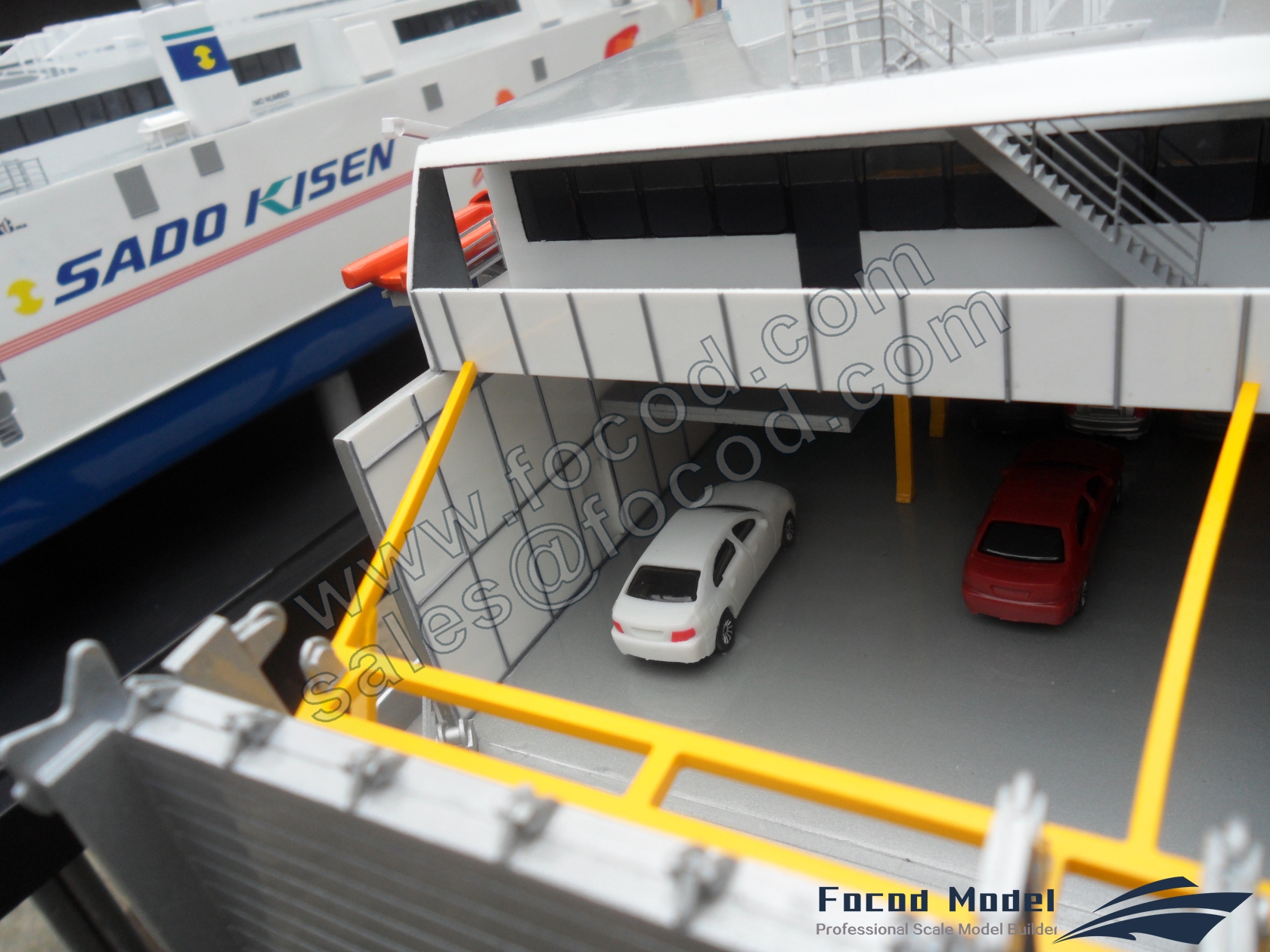 customized model of 85m WAVE PIERCING CATAMARAN